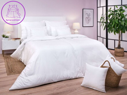 Povlečení bavlna Bílá UNI 140x200, 70x90 cm II.jakost