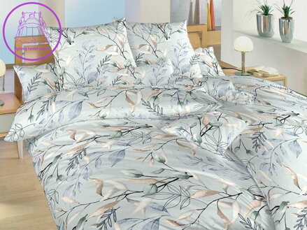 Povlečení bavlna Milaya mentolová 140x200, 70x90 cm II.jakost