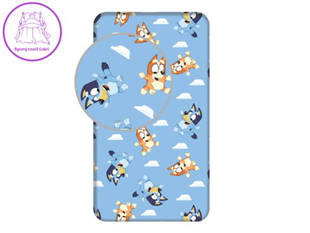 Prostěradlo Bluey 004 90x200x25 cm