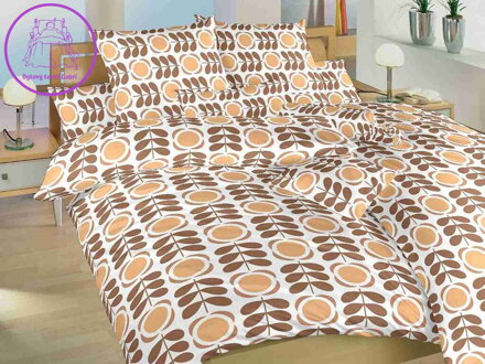 Dadka Povlečení krep Kytka nugát 140x200, 70x90 cm