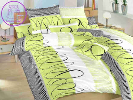 Dadka Povlečení krep Evelína kiwi 140x200, 70x90 cm