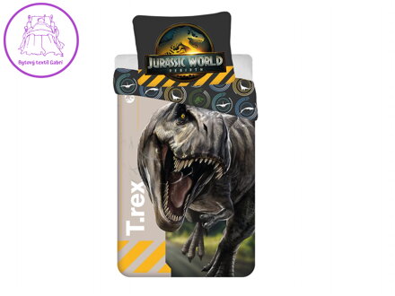 Povlečení Jurský svět T.rex 140x200, 70x90 cm