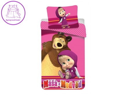 Povlečení Máša a Medvěd 012 140x200, 70x90 cm