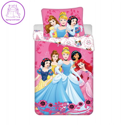 Jerry Fabrics Povlečení Princezny Heart 140x200, 70x90 cm