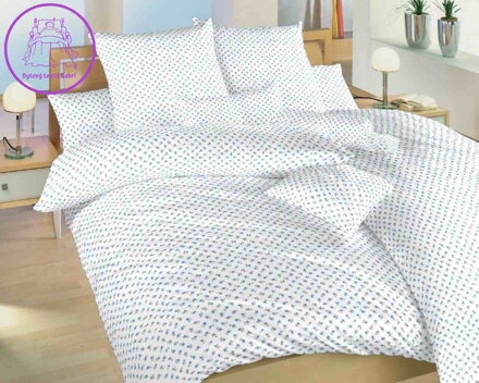 Dadka Povlečení bavlna Malé růže modré 200x220, 2x70x90 cm