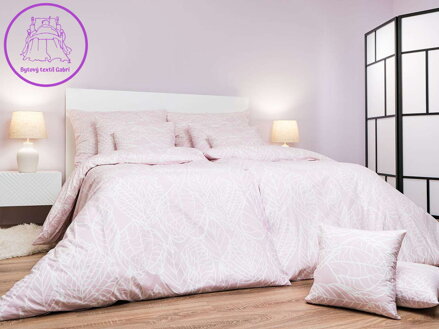 Dadka Povlečení bavlna Max pudrový 140x200, 70x90 cm