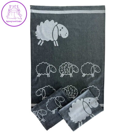Svitap Utěrka Extra savá 50x70 cm Ovce 2 černá 3 ks Svitap Utěrka Extra savá 50x70 cm Ovce 2 černá 3 ks