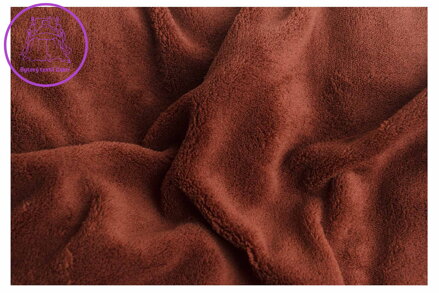 Svitap Prostěradlo mikroflanel tmavě hnědá 90x200x20 cm