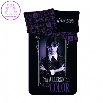 Jerry Fabrics Povlečení bavlna Wednesday Color 140x200, 70x90 cm