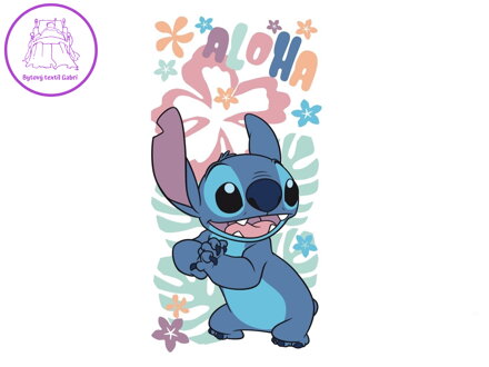 Jerry Fabrics Osuška Lilo a Stitch Hawaiian Harmony 70x140 cm