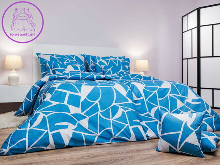 Dadka Povlečení bavlna Julius modrý 140x200, 70x90 cm