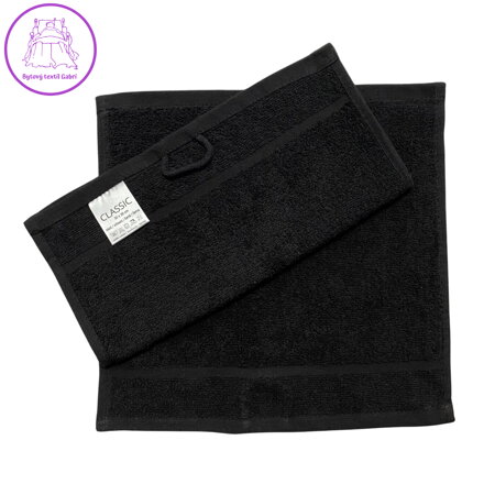 Profod Ručník Sofie černá 30x30 cm mini