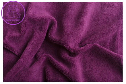 Svitap Prostěradlo mikroflanel tmavě fialová 180x200x20 cm