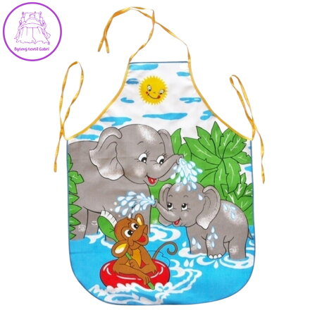 Forbyt Dětská zástěra Sloni 64x50 cm