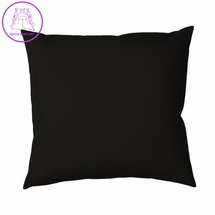 Dadka Povlak na polštář froté černá 40x40 cm