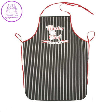 Forbyt Kuchyňská zástěra Master Chef černá 62x82 cm Forbyt Kuchyňská zástěra Master Chef černá 62x82 cm