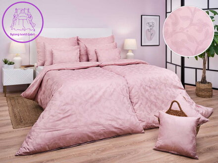 Dadka Povlečení damašek Rokoko pudrové 140x200, 70x90 cm