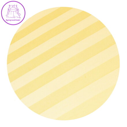 Dadka Povlečení atlas grádl žlutý proužek 2,5 cm 140x200, 70x90 Dadka Povlečení atlas grádl žlutý proužek 2,5 cm 140x200, 70x90