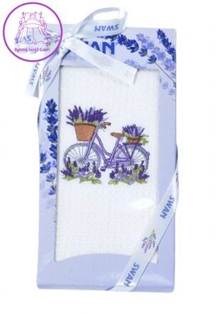 Praktik Dárkové balení utěrky SWAN Levandule kolo 50x70 cm 1 ks