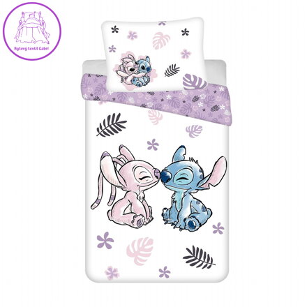 Jerry Fabrics Povlečení Lilo a Stitch White 140x200, 70x90 cm