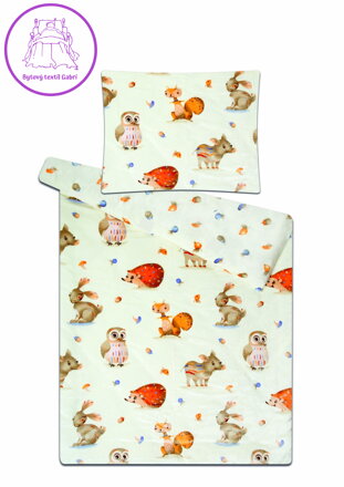 Svitap Povlečení mikroflanel Zvířátka v lese 140x200, 70x90 cm Svitap Povlečení mikroflanel Zvířátka v lese 140x200, 70x90 cm
