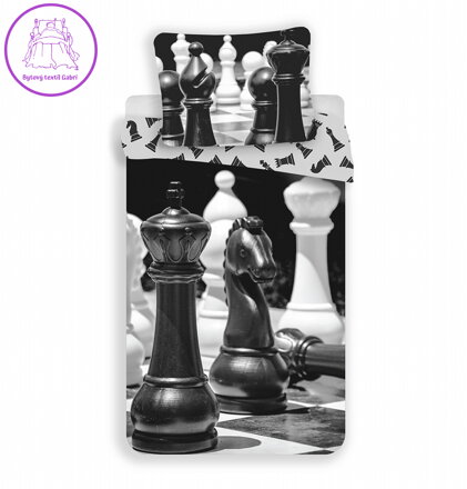 Jerry Fabrics Povlečení fototisk Šachy 140x200, 70x90 cm