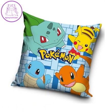 Carbotex Polštářek Pokémon Tým snů 40x40 cm Carbotex Polštářek Pokémon Tým snů 40x40 cm