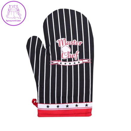 Forbyt Kuchyňská chňapka Master Chef černá 1 ks 18x28 cm