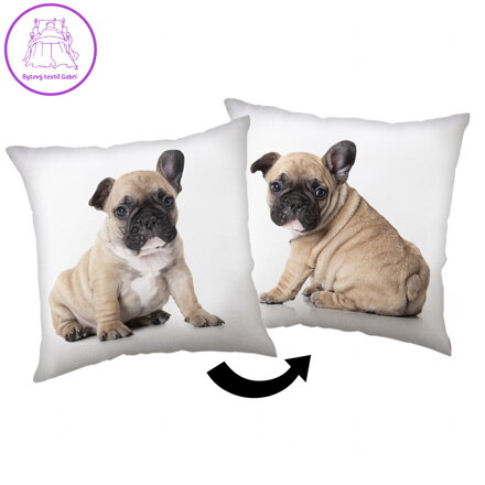 Jerry Fabrics Polštářek Bulldog 40x40 cm
