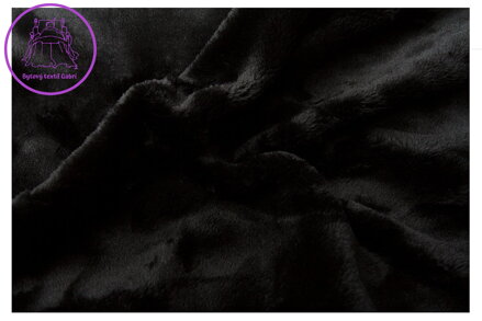 Svitap Prostěradlo mikroflanel černá 90x200x20 cm