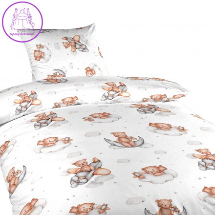 Dadka Povlečení bavlna Teddy Bear plane 140x200, 70x90 cm Dadka Povlečení bavlna Teddy Bear plane 140x200, 70x90 cm