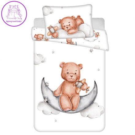 Jerry Fabrics Povlečení do postýlky Medvídek plane baby 100x135, 40x60 cm