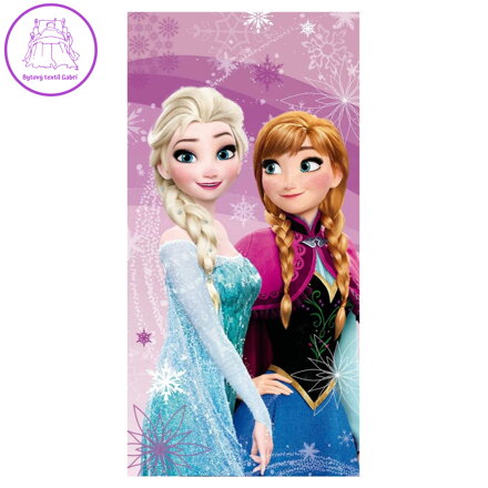 Jerry Fabrics Osuška Frozen Pink Purple 70x140 cm