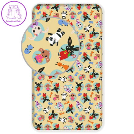 Jerry Fabrics Prostěradlo Králíček Bing 051 90x200x25 cm