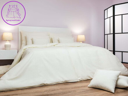 Dadka Povlečení krep Žlutý UNI 140x200, 70x90 cm