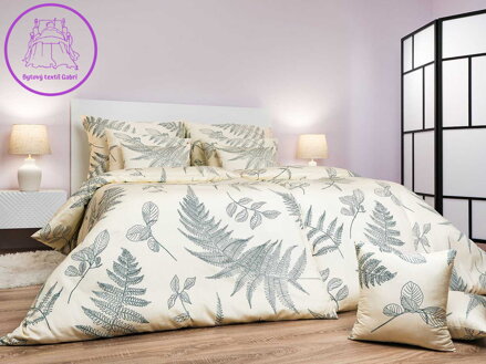 Dadka Povlečení krep Kapradí banán 140x200, 70x90 cm
