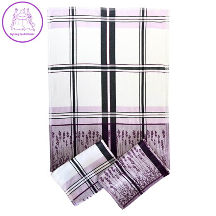 Svitap Utěrka Egyptská bavlna 50x70 cm Levandule 3 ks