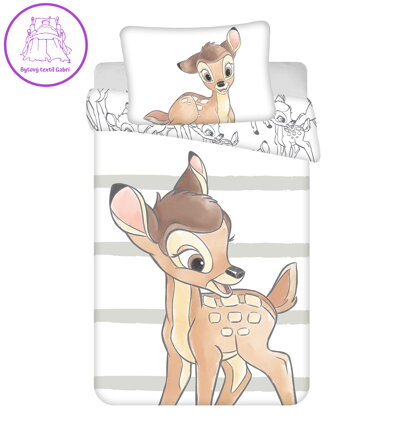 Jerry Fabrics Povlečení do postýlky Bambi stripe baby 100x135, 40x60 cm