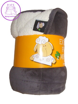 Svitap Deka mikrovlákno Ovce prošev antracit 150x200 cm Svitap Deka mikrovlákno Ovce prošev antracit 150x200 cm