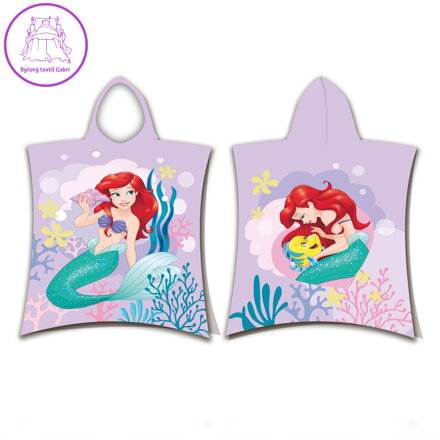 Jerry Fabrics Plážová osuška pončo Ariel Pink 50x115 cm