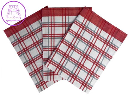 Svitap Utěrka Extra savá 50x70 cm Tradiční káro červené 3 ks