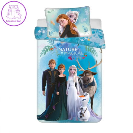 Jerry Fabrics Disney povlečení do postýlky Frozen Blue 03 baby 100x135, 40x60 cm