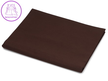 Dadka Bavlněná plachta tmavě hnědá 140x240 cm