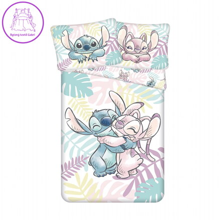 Jerry Fabrics Povlečení Lilo a Stitch Leaves 140x200, 70x90 cm