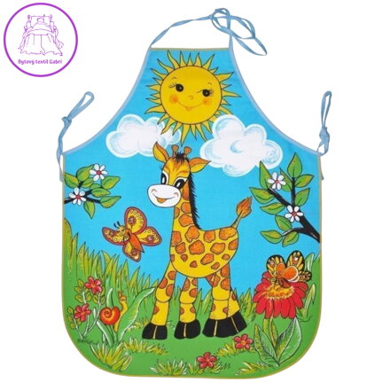 Forbyt Dětská zástěra Žirafy 64x50 cm