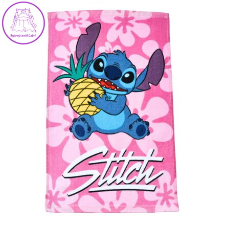 Carbotex Dětský ručník Lilo a Stitch Mazlík Ananas 30x50 cm