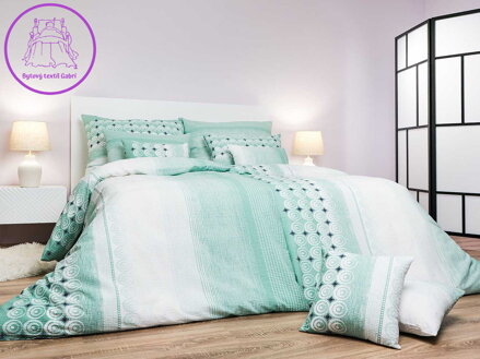 Dadka Povlečení krep Sahara mentol 140x200, 70x90 cm