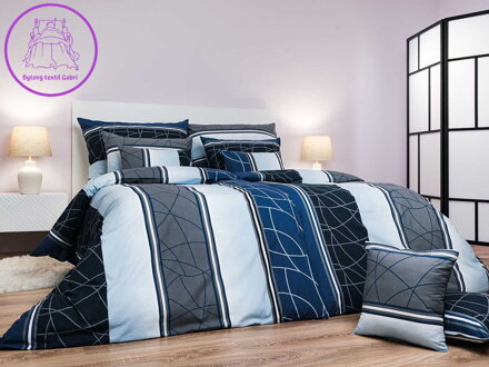 Dadka Povlečení bavlna Bruno modrý 140x200, 70x90 cm