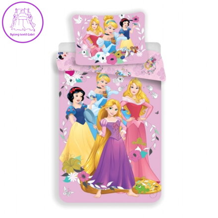 Jerry Fabrics Povlečení Princezny Pink 02 140x200, 70x90 cm