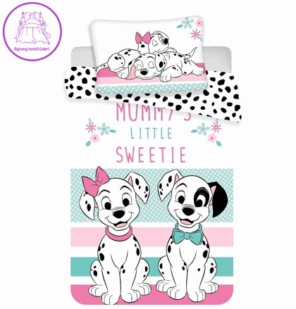Jerry Fabrics Povlečení do postýlky 101 Dalmatians baby 100x135, 40x60 cm